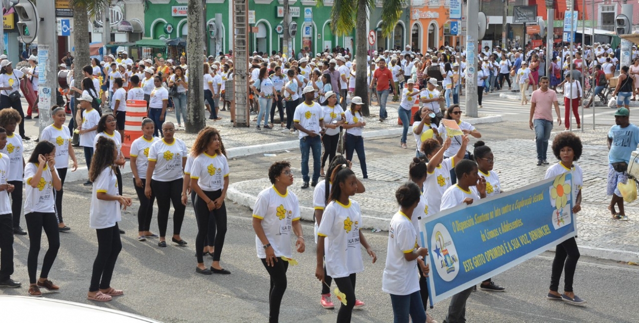 Caminhada reforça o combate aos crimes sexuais contra crianças e adolescentes