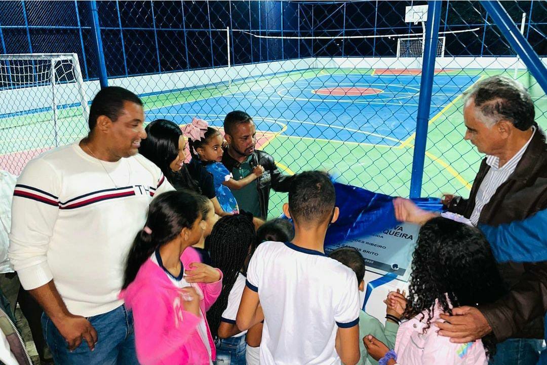 Santanópolis: prefeitura entrega quadra poliesportiva na zona rural