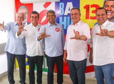 Campanha de Jerônimo reúne prefeitos dos 27 territórios da Bahia para gravar apoio