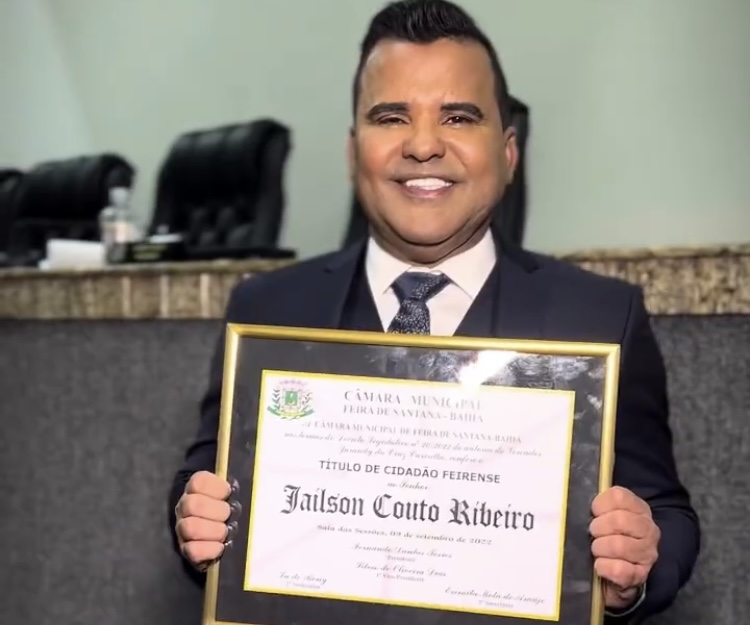 Empresário Jau Ribeiro é homenageado pela Câmara Municipal 