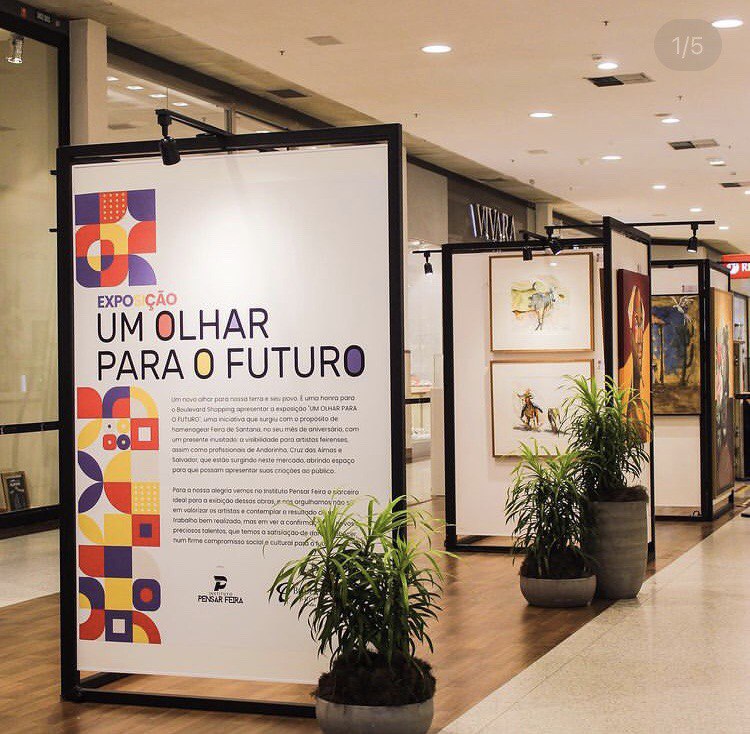 Instituto Pensar Feira e Shopping Boulevard inauguram exposição em homenagem a Feira de Santana