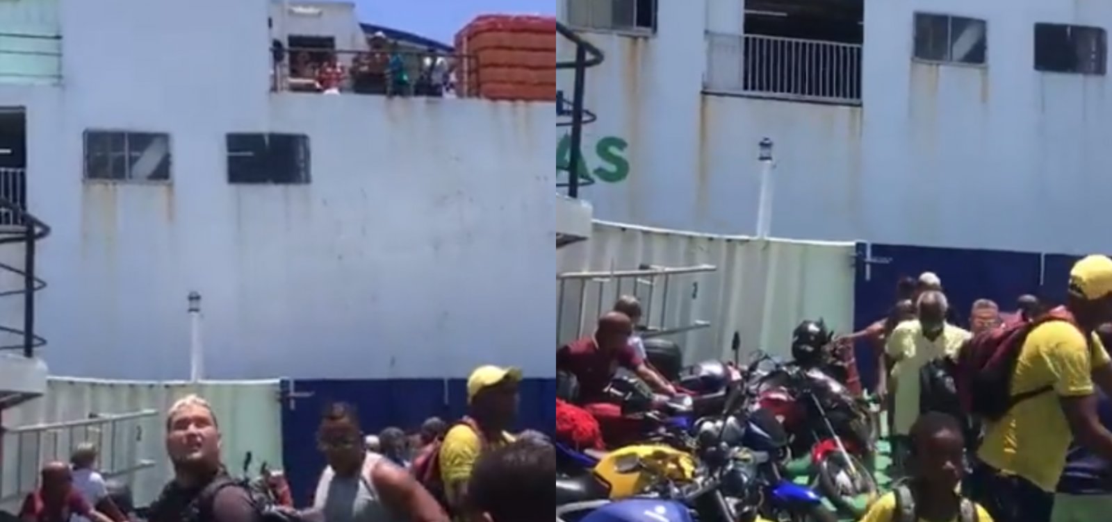 Ferries se chocam na Baía de Todos os Santos e acidente assusta passageiros