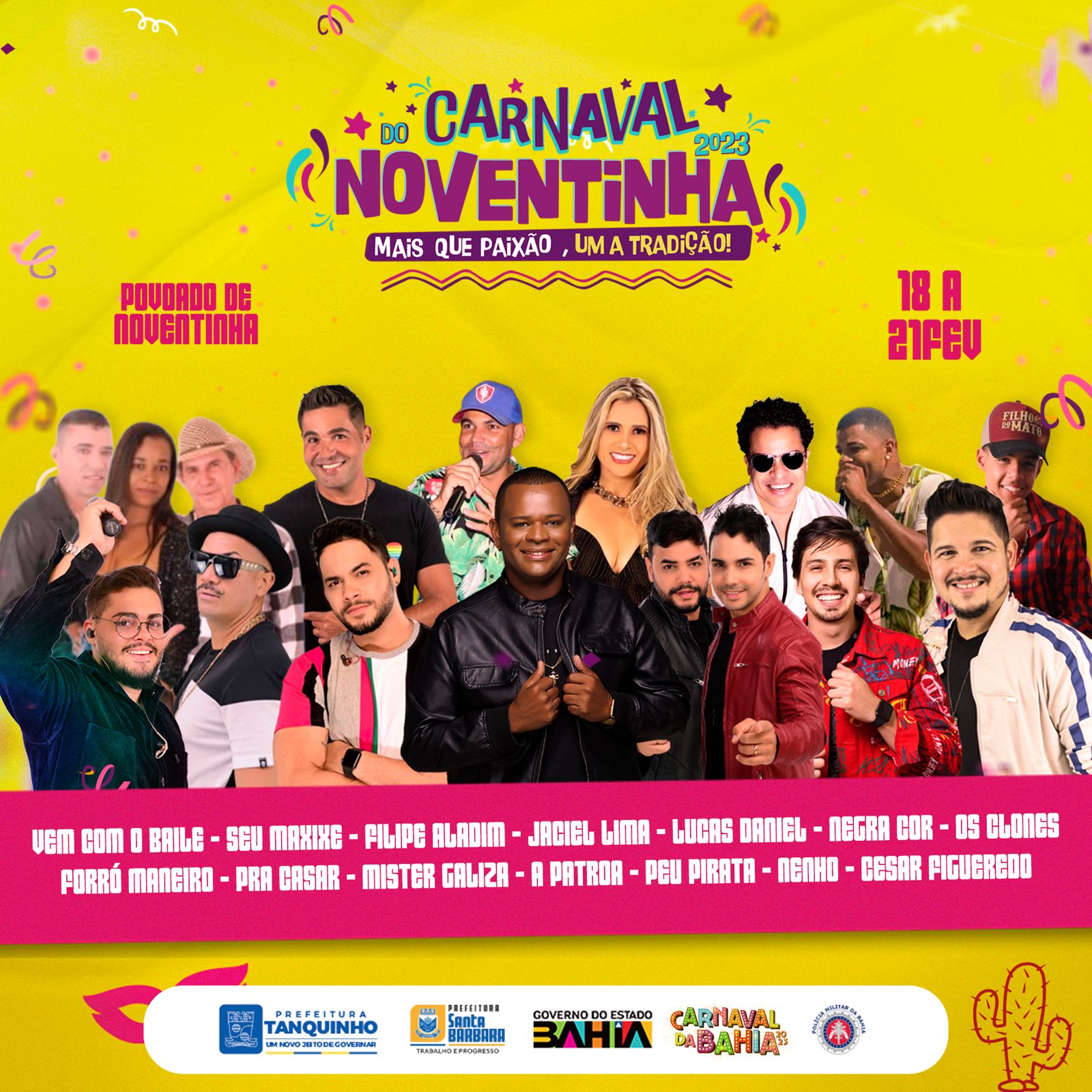 Carnaval do Noventinha! Confira as atrações deste sábado 