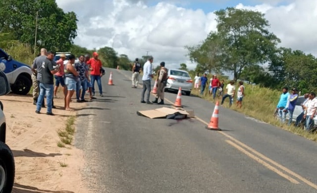 Motociclista morre em São Gonçalo dos Campos após sofrer acidente