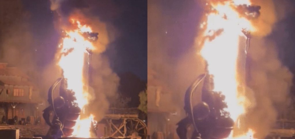 Dragão de 10 metros pega fogo durante show em parque da Disney na  Califórnia; VÍDEO, Mundo