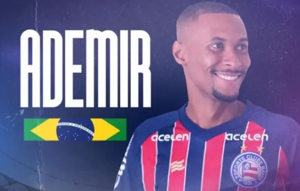 Ademir é confirmado como novo reforço do Bahia