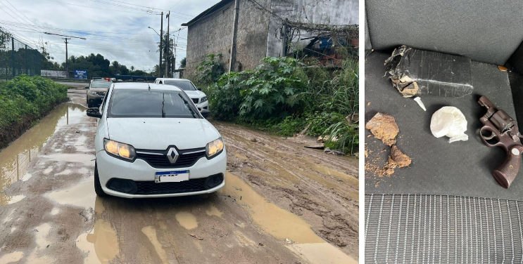 Polícia apreende carro usado por bandidos