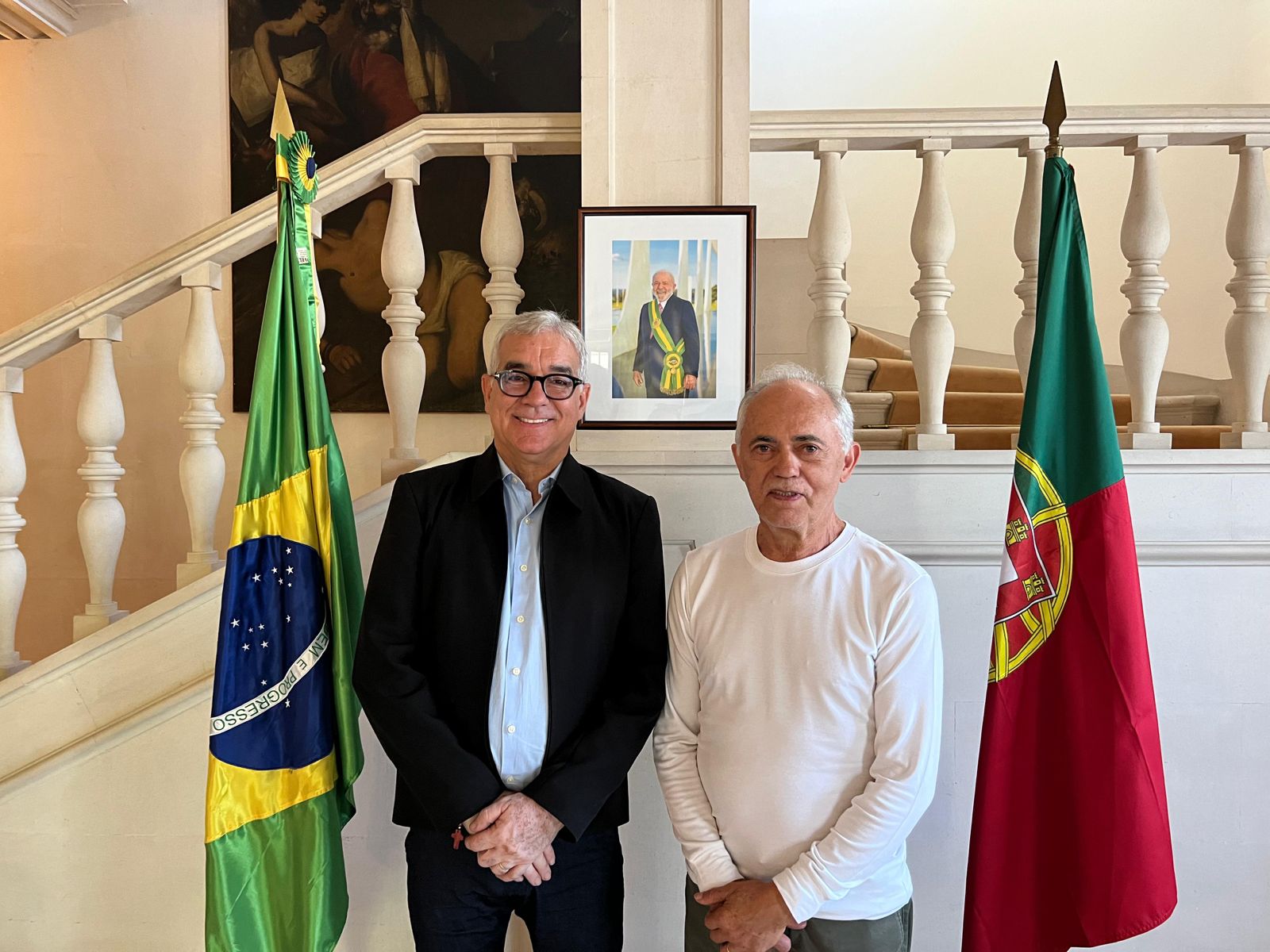 Zé Neto visita embaixador do Brasil em Portugal e discute sobre Brasil, Bahia e Feira de Santana