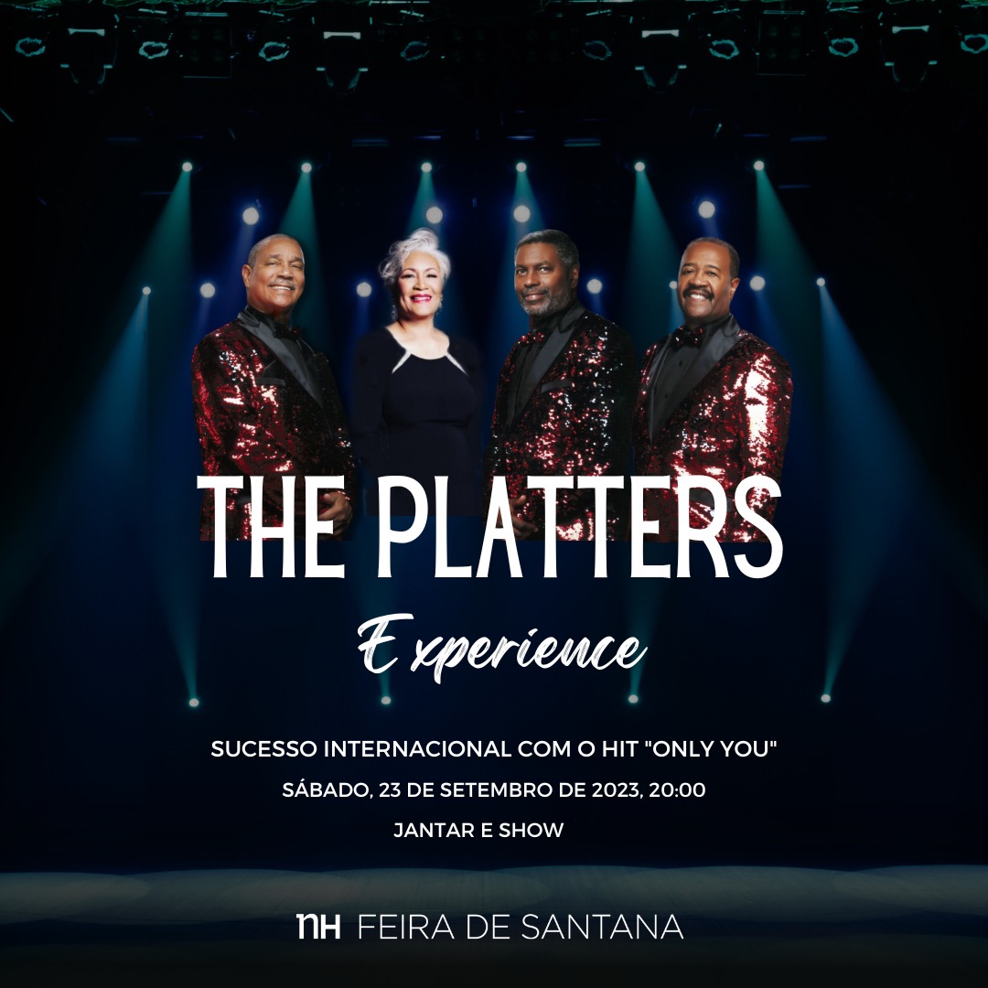 NH Feira de Santana traz show da banda The Platters Experience, um dos maiores grupos vocais da música internacional