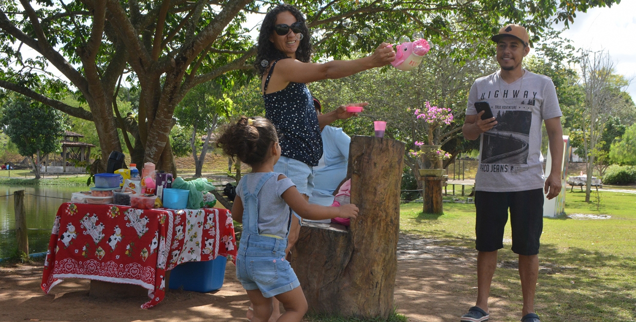 Famílias celebram Dia das Crianças no Parque da Lagoa