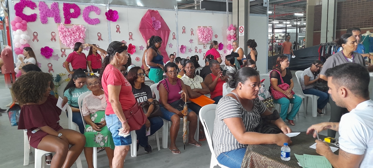 Ação Saúde da Mulher mobiliza grande número de pessoas no Shopping Cidade das Compras