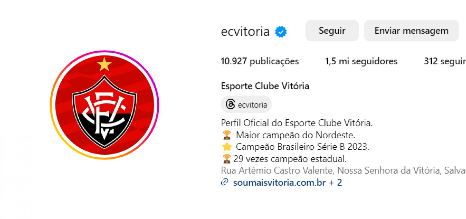 Vitória atualiza escudo em rede social e estreia camisa com estrela em jogo contra o Jacuipense