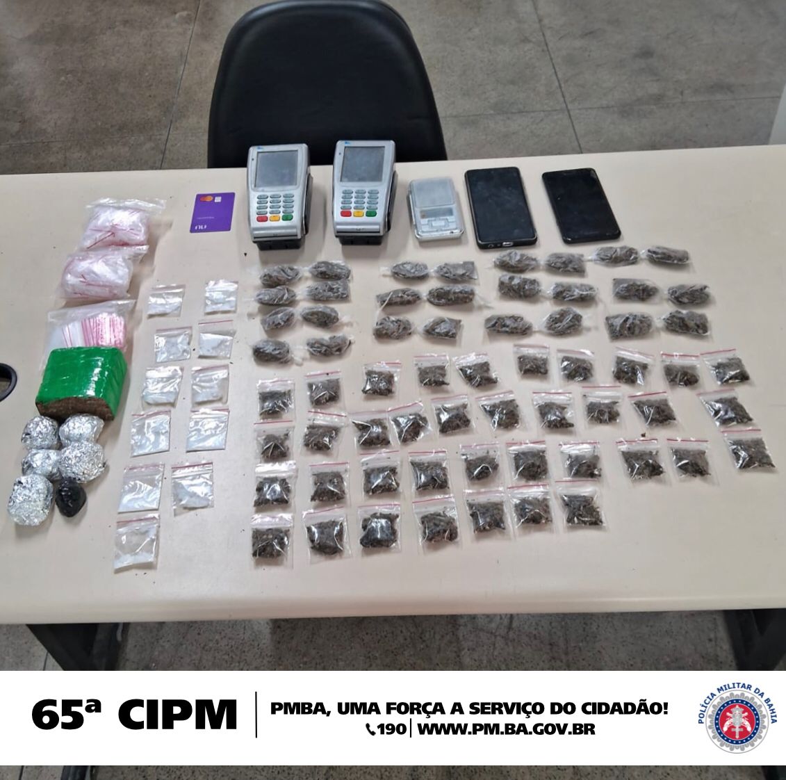 Polícia apreende Drogas e conduz criminoso em flagrante durante a operação Alcatéia