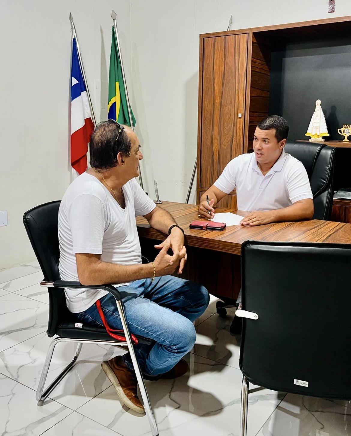 Tanquinho eleições 2024: após encontro aumenta especulação em torno do nome do ex-prefeito Framarion como vice do prefeito Zé Luiz