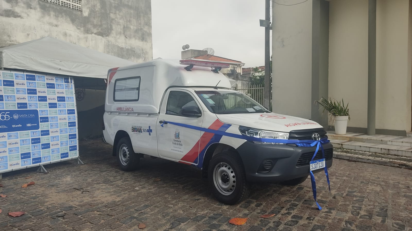 Hopital Dom Pedro recebe nova ambulância para reforçar atendimento da população