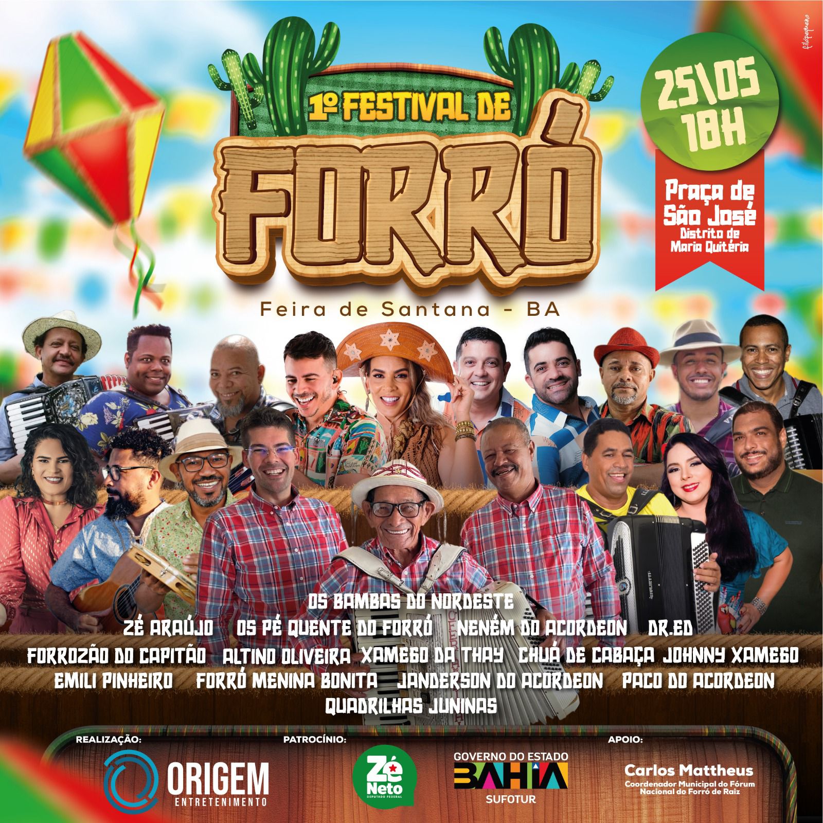 Feira de Santana recebe primeiro Festival de Forró no dia 25 de maio