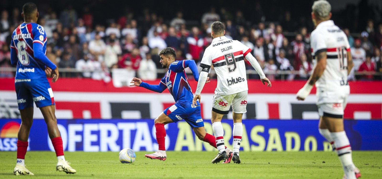 Bahia é derrotado pelo São Paulo e desperdiça chance de assumir liderança do Brasileirão