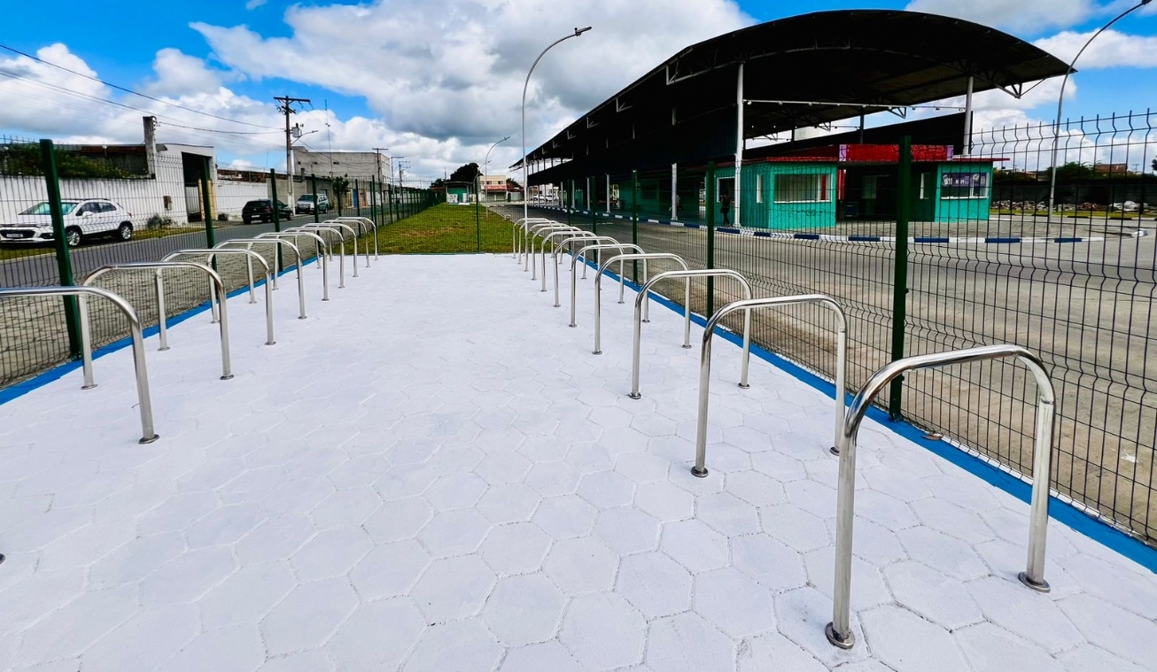 Terminal Pampalona: quinto bicicletário é instalado pela Prefeitura de Feira