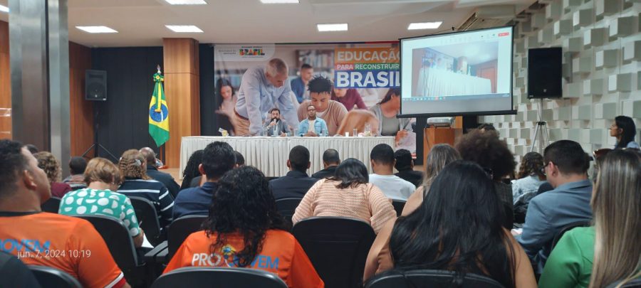 Estudantes baianos participam do lançamento da nova edição do Projovem, em Brasília