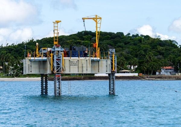 Começa sondagem da Ponte Salvador-Itaparica em águas rasas