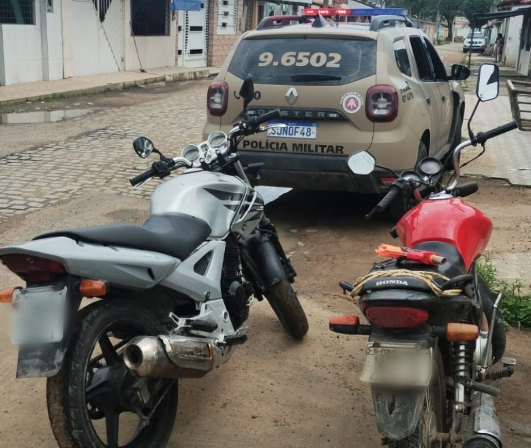 Guarnição da 65ª CIPM recupera duas motocicletas durante a Operação Força Total