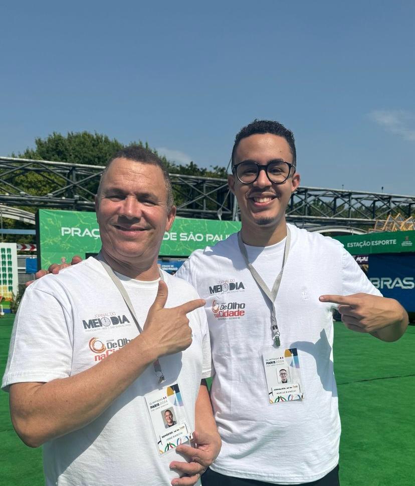 Pai e filho compartilham experiência única na cobertura das Olimpíadas de Paris