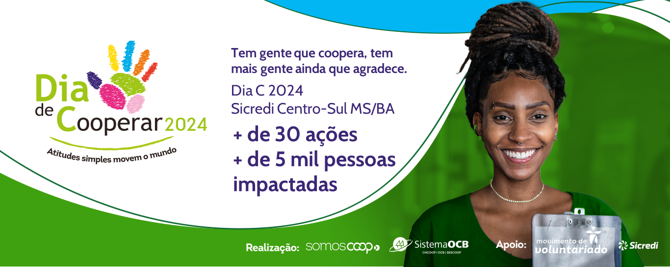 Ações da Sicredi Centro-Sul MS/BA no Dia de Cooperar impactaram mais de 5 mil pessoas