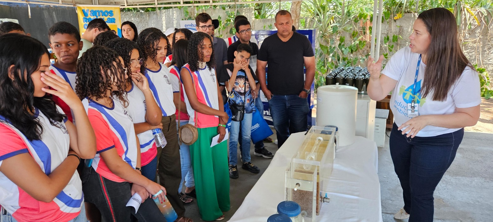 Embasa monta espaço na Semana Nacional de Ciência e Tecnologia em Feira de Santana