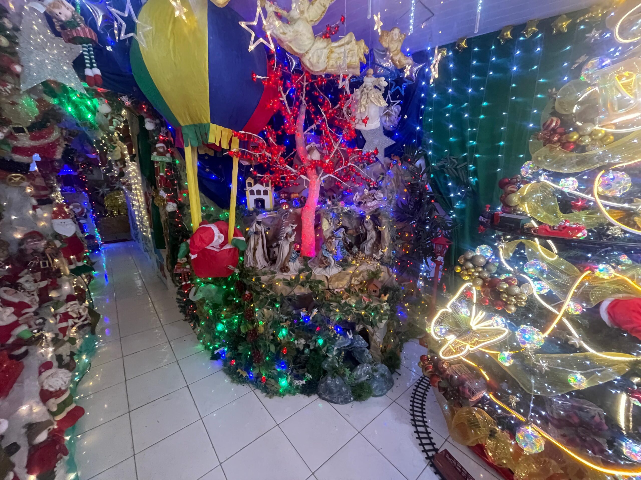 Com mais de 50 mil lâmpadas, moradora de Feira de Santana enfeita casa para o Natal e se torna atração natalina