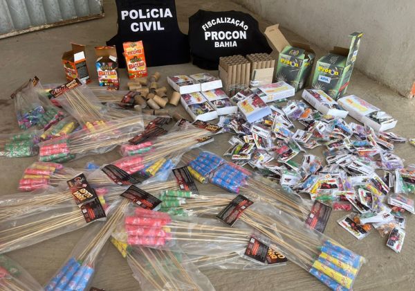 Polícia apreende 239 mil unidades de fogos de artifício às vésperas do réveillon