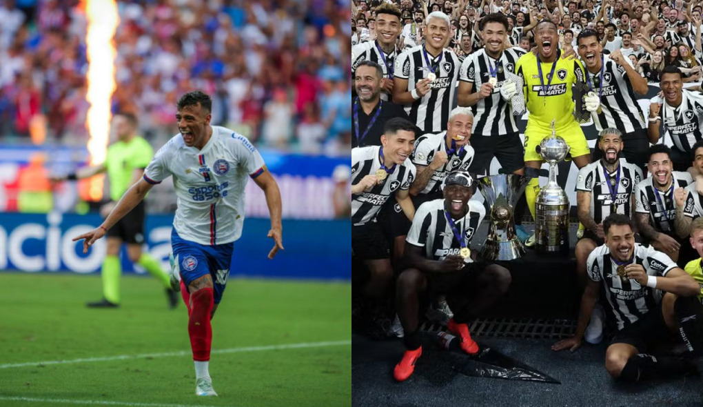 Torcedores destacam o brilho do Botafogo e a volta do Bahia à Libertadores