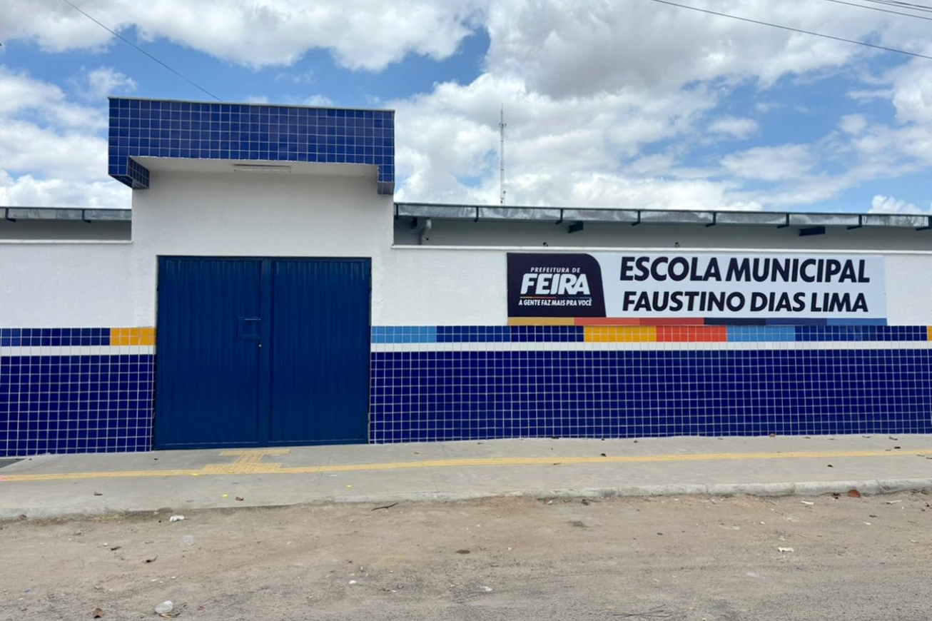 Escola Municipal Faustino Dias Lima será inaugurada nesta terça no Feira VII