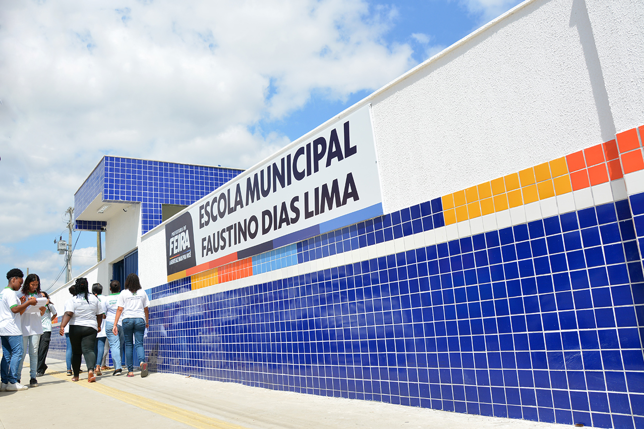 Nova Escola Faustino Dias Lima é inaugurada no Feira VII e atenderá mais de mil estudantes