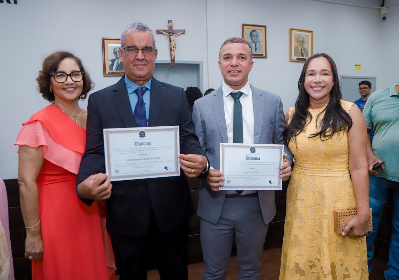 Posse do novo prefeito Tiago Dias e dos 15 vereadores em Santo Estêvão será no dia 1º de Janeiro de 2025