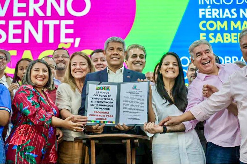 Com Zé Neto, Jerônimo anuncia R$ 100 milhões para construção de escolas na Matinha, Jaguara e ampliações em Bonfim de Feira, Maria Quitéria e na sede