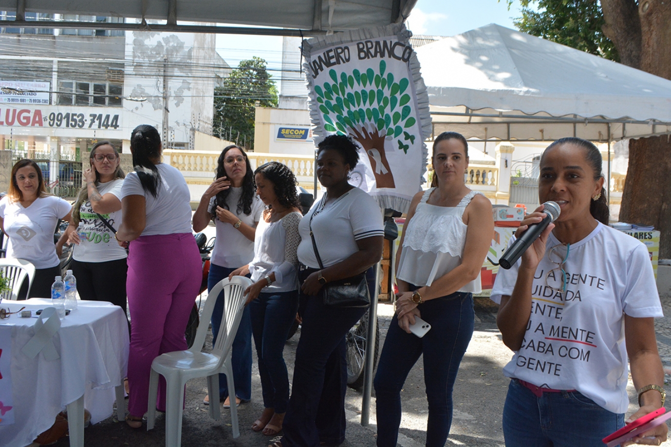 Campanha Janeiro Branco promove ações para valorização da saúde mental em Feira de Santana