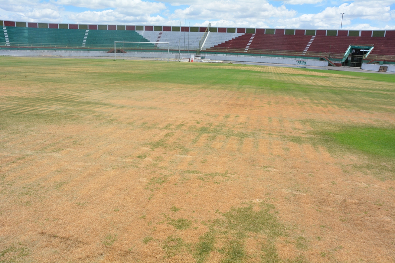 Gramado do Joia da Princesa passará por revitalização para receber partida do Baianão