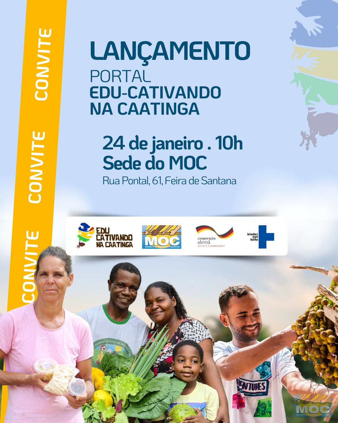 Movimento de Organização Comunitária lança portal para destacar resiliência e diversidade da Caatinga