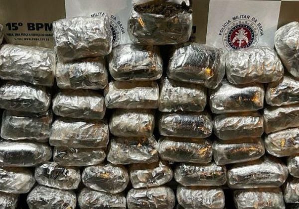 Polícia Militar apreende 50kg de maconha no sul da Bahia