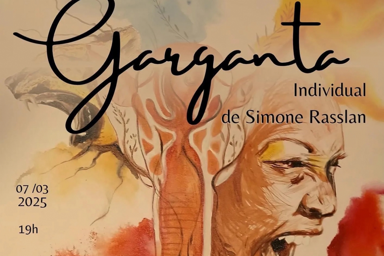 Exposição Garganta, de Simone Rasslan, celebrará o Dia Internacional da Mulher, no MAC