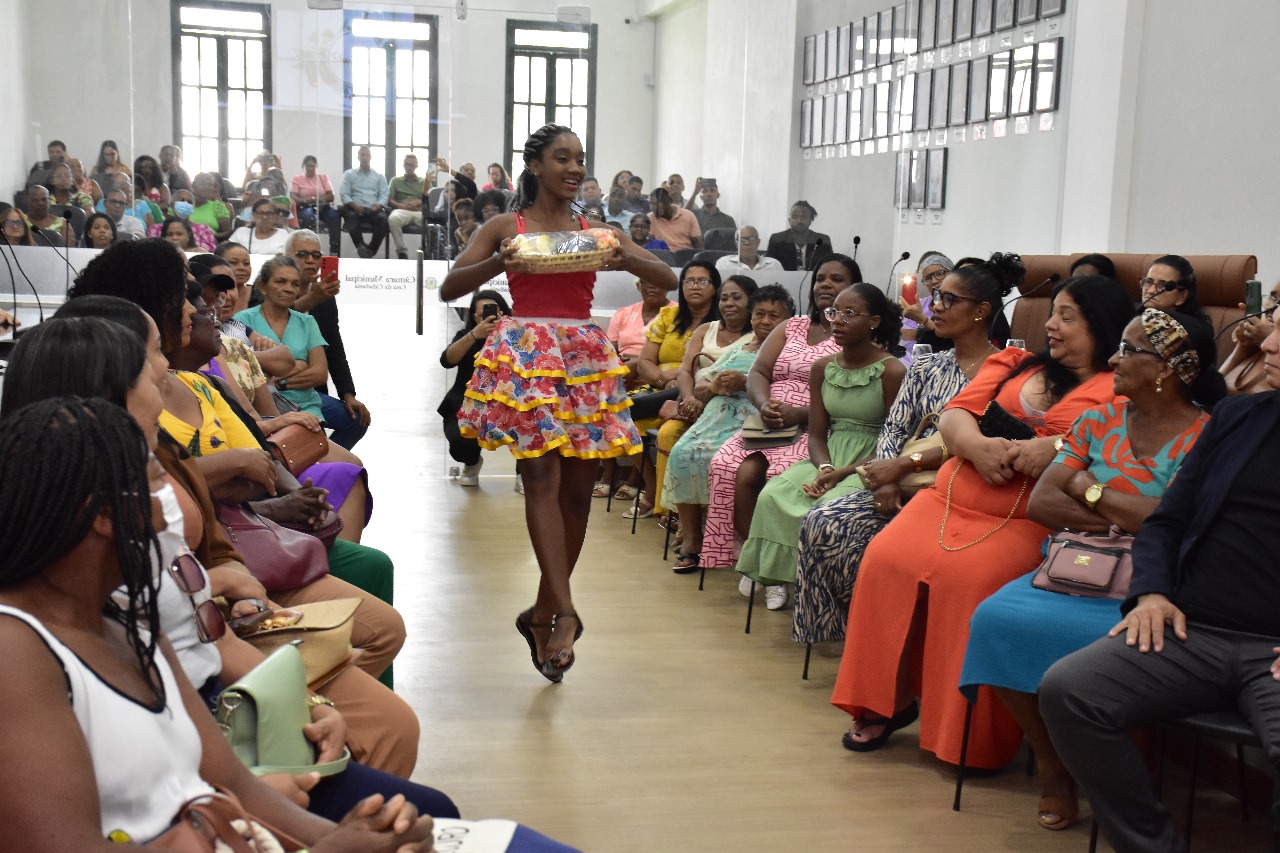 Símbolo da economia da cidade, mulher feirante foi homenageada pela Câmara de Feira