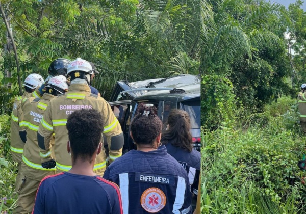 Carros capotam em grave acidente que termina com três mortos