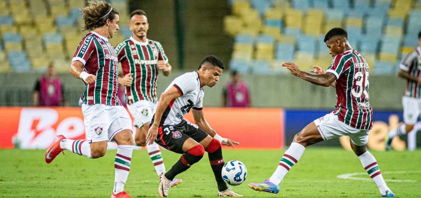 No último minuto, Vitória arranca empate com o Fluminense no Maracanã