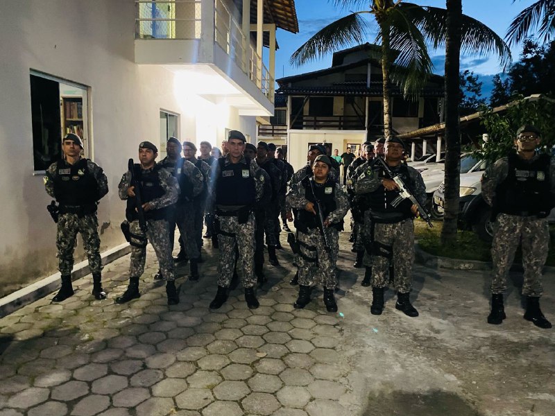 Forças Estaduais recepcionam equipes da Força Nacional no Extremo Sul da Bahia