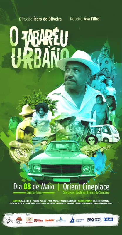 Cinema feirense em festa: “O Tabaréu Urbano” estreia em 8 de maio