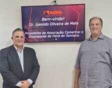 Presidente da ACEFS visita Associação em Santo André em busca de inovação e novas oportunidades para Feira de Santana