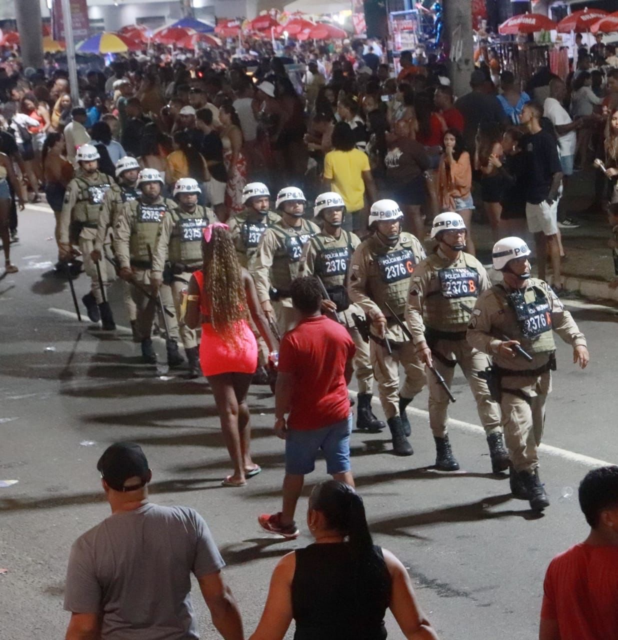 Redução de 12% nas ocorrências registradas pela PM marca o terceiro dia da Micareta de Feira de Santana