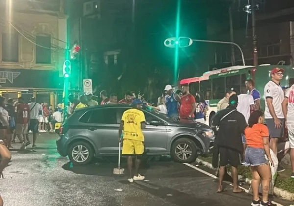 Cinco pessoas são atropeladas após o BA-VI na região da Fonte Nova