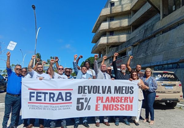 Fetrab lança campanha na Alba e cobra mais repasses ao Planserv: ‘Devolva meus 5%’