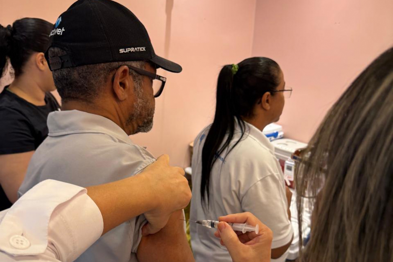 Saúde aplicou 1.374 doses contra a gripe neste sábado e domingo